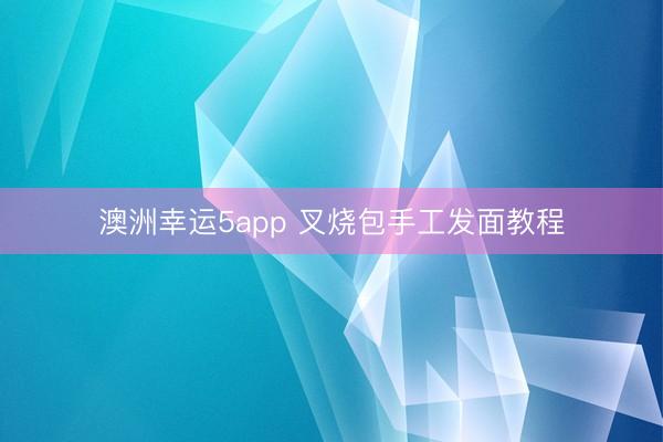 澳洲幸运5app 叉烧包手工发面教程