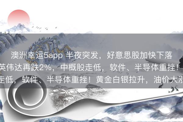 澳洲幸运5app 半夜突发，好意思股加快下落，谈指跳水超700点，英伟达再跌2%，中概股走低，软件、半导体重挫！黄金白银拉升，油价大涨