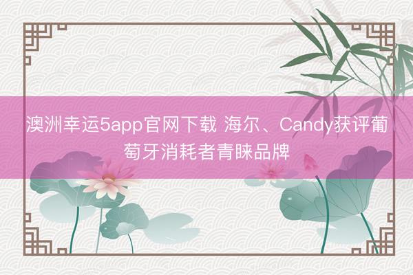 澳洲幸运5app官网下载 海尔、Candy获评葡萄牙消耗者青睐品牌